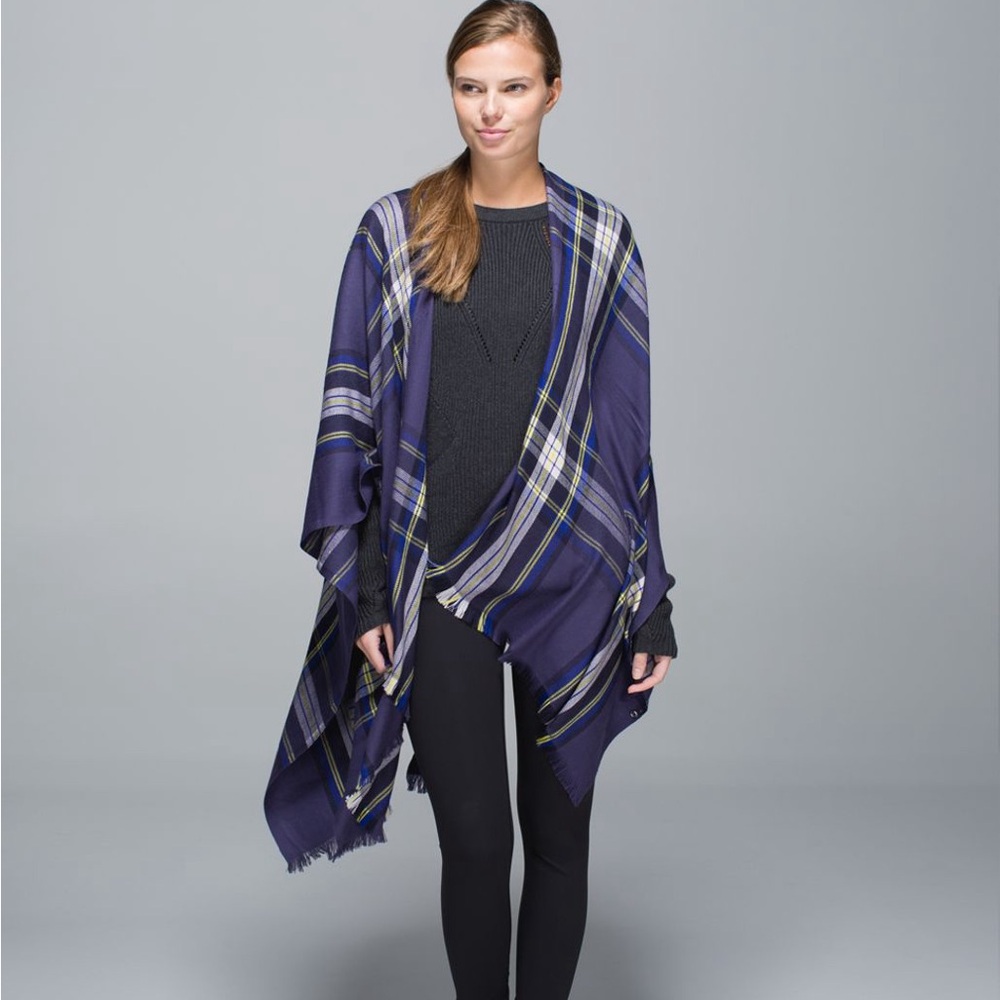 Lululemon Wool Lululemon Pranayama Scarf Nightfall / Black Grape / Pigment Blue